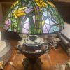Bradley & Hubbard Oil Lamp converted to Electric + Tiffany Shade